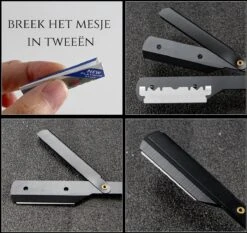 Bolano® Premium Shavette Open Scheermes Brown Wood + 50 Single Edge Scheermesjes - Klassiek Barbiersmes Straight Razor Voor Mannen - Cut Throat Razor Nekmes - Klassiek Klap Scheermes - Safety Razor Feather Mes -Verzorgingsvoordeel Huis 1200x1134 4