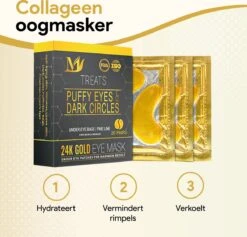 Collageen Oogmasker Tegen Wallen - 20 Paar (40 Stuks) - Gezichtsverzorging - Eye Oog Patches Pads - Goud -Verzorgingsvoordeel Huis 1200x1152 5