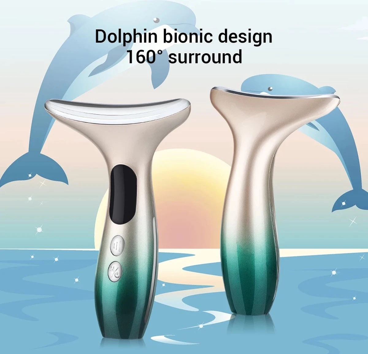 Merkloos Facelift Apparaat + Gold Mask Anti-rimpel En Verjongend Hydraterende Gezichtsmasker, Geïmpregneerd Met Telomerase Serum - Anti Rimpels Nek En Gezicht Apparaat - Facelift - Skin Care - Huidverzorging Apparaat - Drie Lichten Functie - FDA - CE – 2022 2 Merkloos Facelift Apparaat + Gold Mask Anti-rimpel En Verjongend Hydraterende Gezichtsmasker, Geïmpregneerd Met Telomerase Serum - Anti Rimpels Nek En Gezicht Apparaat - Facelift - Skin Care - Huidverzorging Apparaat - Drie Lichten Functie - FDA - CE – 2022 - Afbeelding 2