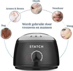 STATCH Wax Apparaat Ontharing Set Met 500 Gram Wax Bonen En 25 Houten Spatels - -Verzorgingsvoordeel Huis 1200x1164 3