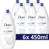Dove Caring Bath Indulging Cream Badcrème - 6 X 450 Ml - Voordeelverpakking