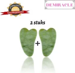 Demiracle Gua Sha Schraper – 2 Stuks – Gezichtsmassage – Massagetools – Massage - Ontspanning – Kwaliteit