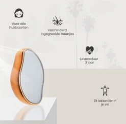Skinnables Crystal Hair Removal - Crystal Hair Eraser - Scrubi - Bleame - Kristalpad - Pijnloos Ontharen - Inclusief GRATIS Scrubhandschoen - Goud - 2022 Versie -Verzorgingsvoordeel Huis 1200x1176 12