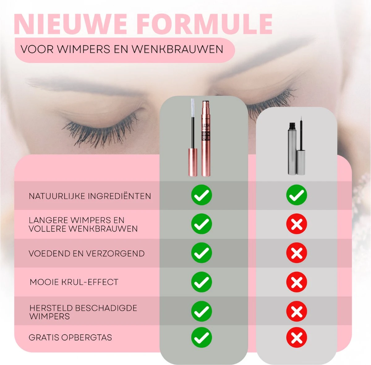 Beautyfit®2 In 1 Wimperserum En Wenkbrauw Serum - BEST WERKEND - Eye Lash Serum - Wimper Serum - Wenkbrauw Groei Serum - Lash Lift Kit - Wimper Lift - Snel Resultaat Wimpergroei 14 Beautyfit®2 In 1 Wimperserum En Wenkbrauw Serum - BEST WERKEND - Eye Lash Serum - Wimper Serum - Wenkbrauw Groei Serum - Lash Lift Kit - Wimper Lift - Snel Resultaat Wimpergroei - Afbeelding 14