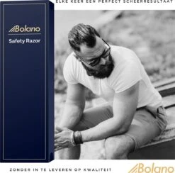 Bolano® Safety Razor Set Mat Zwart + 30 Double Edge Scheermesjes + Houder- Klassiek Scheermes Voor Mannen En Vrouwen - D663 -Verzorgingsvoordeel Huis 1200x1183