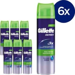 Gillette - Scheergel - Sensitive Gevoelige Huid - 6 X 200 ML - Voordeelverpakking -Verzorgingsvoordeel Huis 1200x1190 2