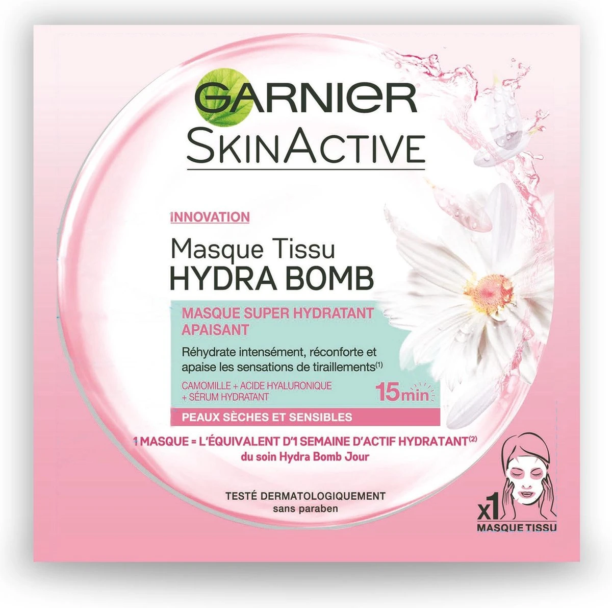 Garnier SkinActive Tissue Gezichtsmasker Hydraterend & Kalmerend - 1 Stuks 9 Garnier SkinActive Tissue Gezichtsmasker Hydraterend & Kalmerend - 1 Stuks - Afbeelding 9