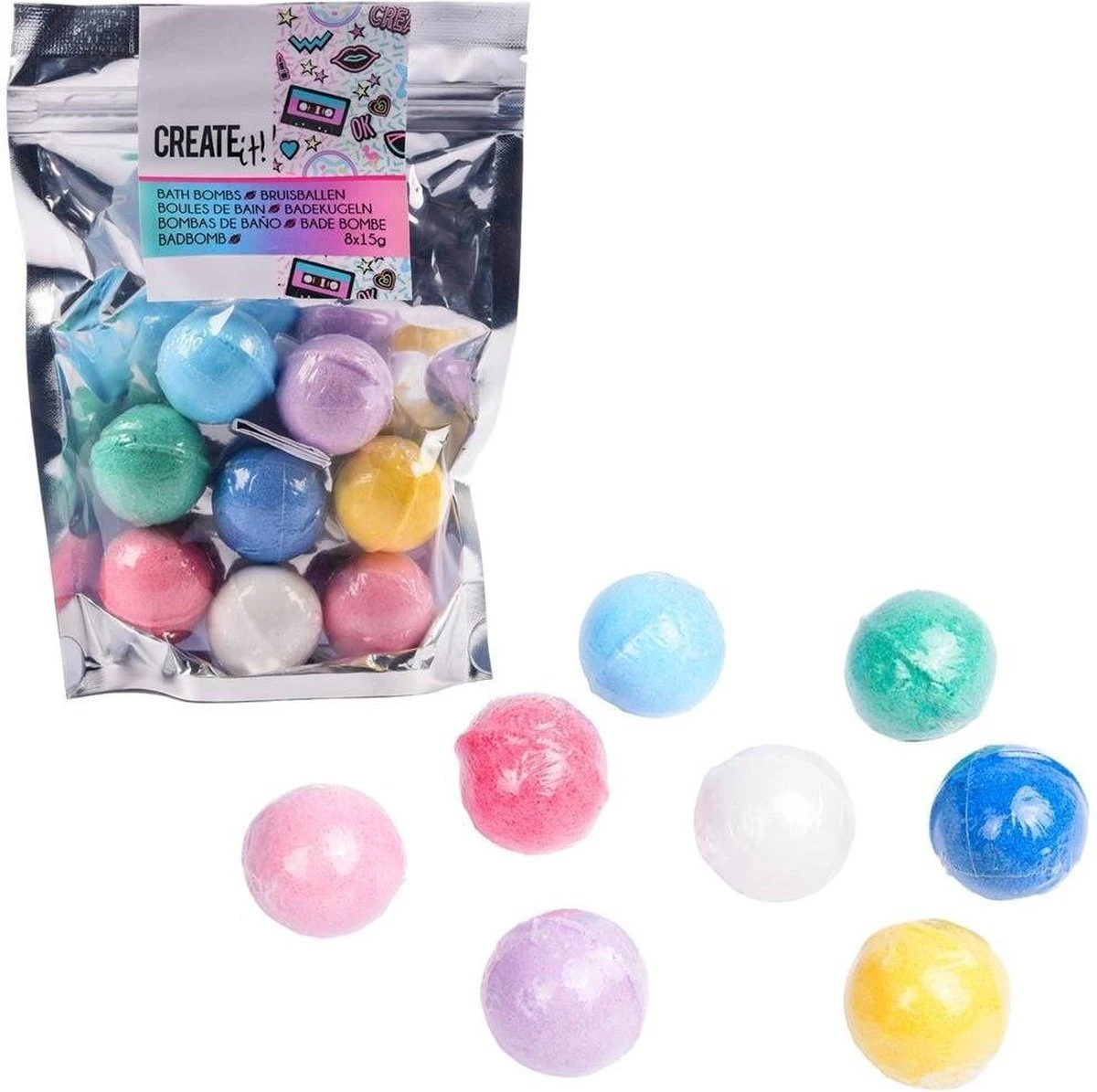 Create It Bruisballen - 8 Stuks 2 Create It Bruisballen - 8 Stuks - Afbeelding 2