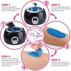 MURLEY'S Wax Apparaat Ontharing Set Incl. 500 Gram Waxbonen, Pre En Afterspray En 30 Houten Spatels Voor Lichaam En Gezicht. -Verzorgingsvoordeel Huis 1200x1196 3