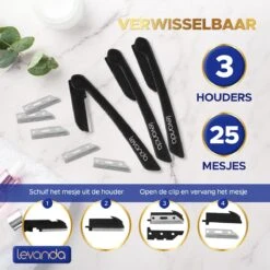 25 Duurzame Wenkbrauw Scheermesjes - Dermaplanning Razors -wegwerp Scheermesje Vrouw Gezicht Ontharing - Eyebrow Razor -Verzorgingsvoordeel Huis 1200x1198 13