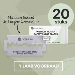 Safety Razor Starterkit Aluminium Voor Vrouw Rose Gold Goud - 20 Mesjes - Scheerkwast - Scheerzeep - Scheren Starterset -Verzorgingsvoordeel Huis 1200x1200 1019