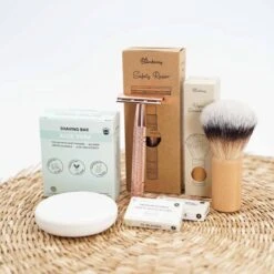Safety Razor Starterkit Aluminium Voor Vrouw Rose Gold Goud - 20 Mesjes - Scheerkwast - Scheerzeep - Scheren Starterset -Verzorgingsvoordeel Huis 1200x1200 1021