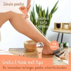 Bamboozy Safety Razor + 10 Scheermesjes Aluminium Rose Gold Goud Unisex Voor Vrouwen Scheermes -Verzorgingsvoordeel Huis 1200x1200 1081