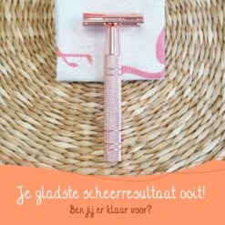 Bamboozy Safety Razor + 10 Scheermesjes Aluminium Rose Gold Goud Unisex Voor Vrouwen Scheermes -Verzorgingsvoordeel Huis 1200x1200 1082