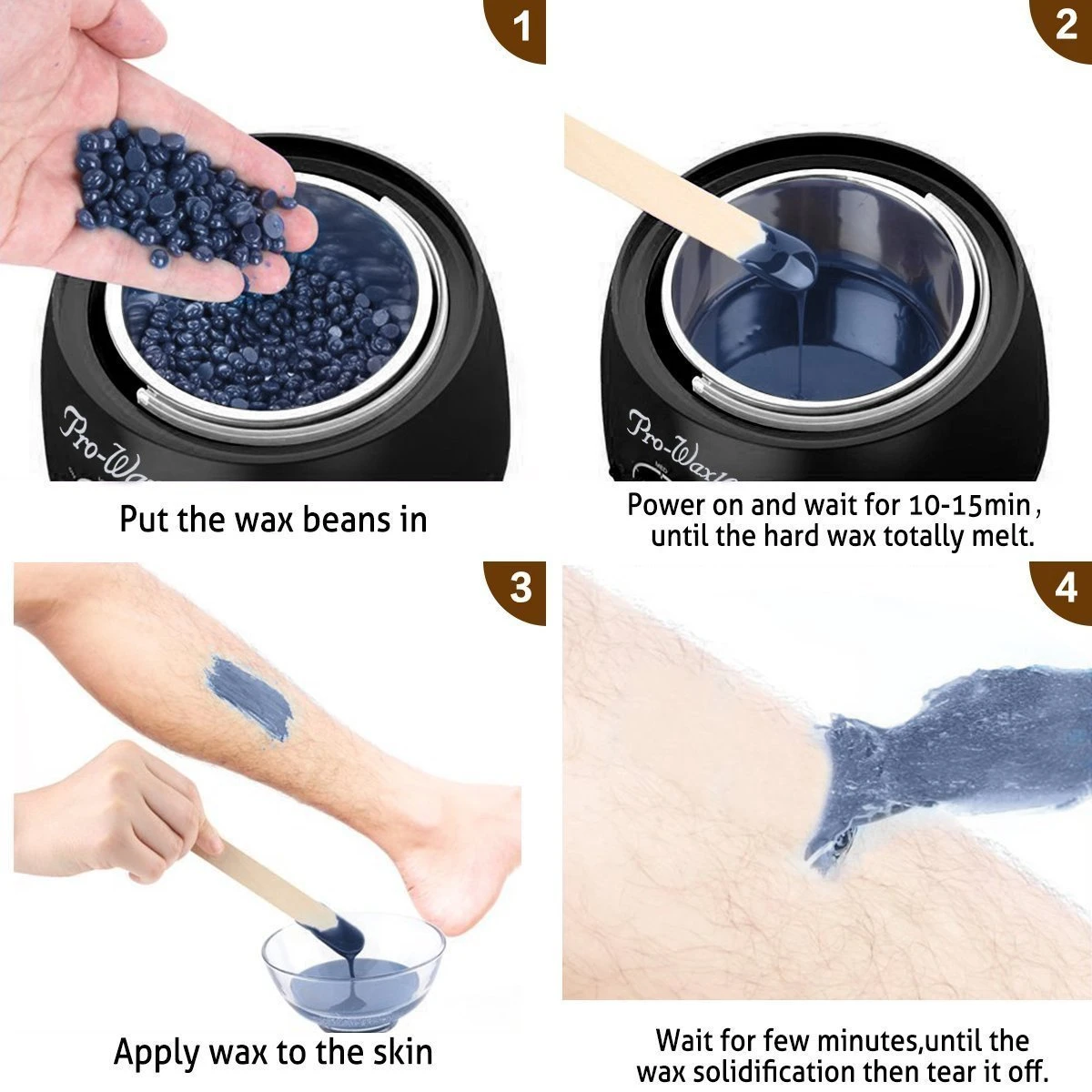 IGOODS Harsontharing - Ontharingstool - Waxen Of Harsen Met De Wax Verwarmer -Zwart 3 IGOODS Harsontharing - Ontharingstool - Waxen Of Harsen Met De Wax Verwarmer -Zwart - Afbeelding 3