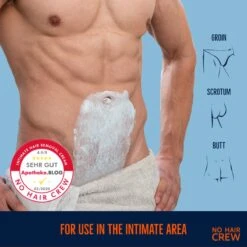 NO HAIR CREW – Premium Ontharingscreme Intieme Delen – Ontharing Mannen – 100 Ml - Intimate Hair Removal Cream - Ontharen Eraser For Men Zone Intiem Voor Man Genitalien -Verzorgingsvoordeel Huis 1200x1200 1204