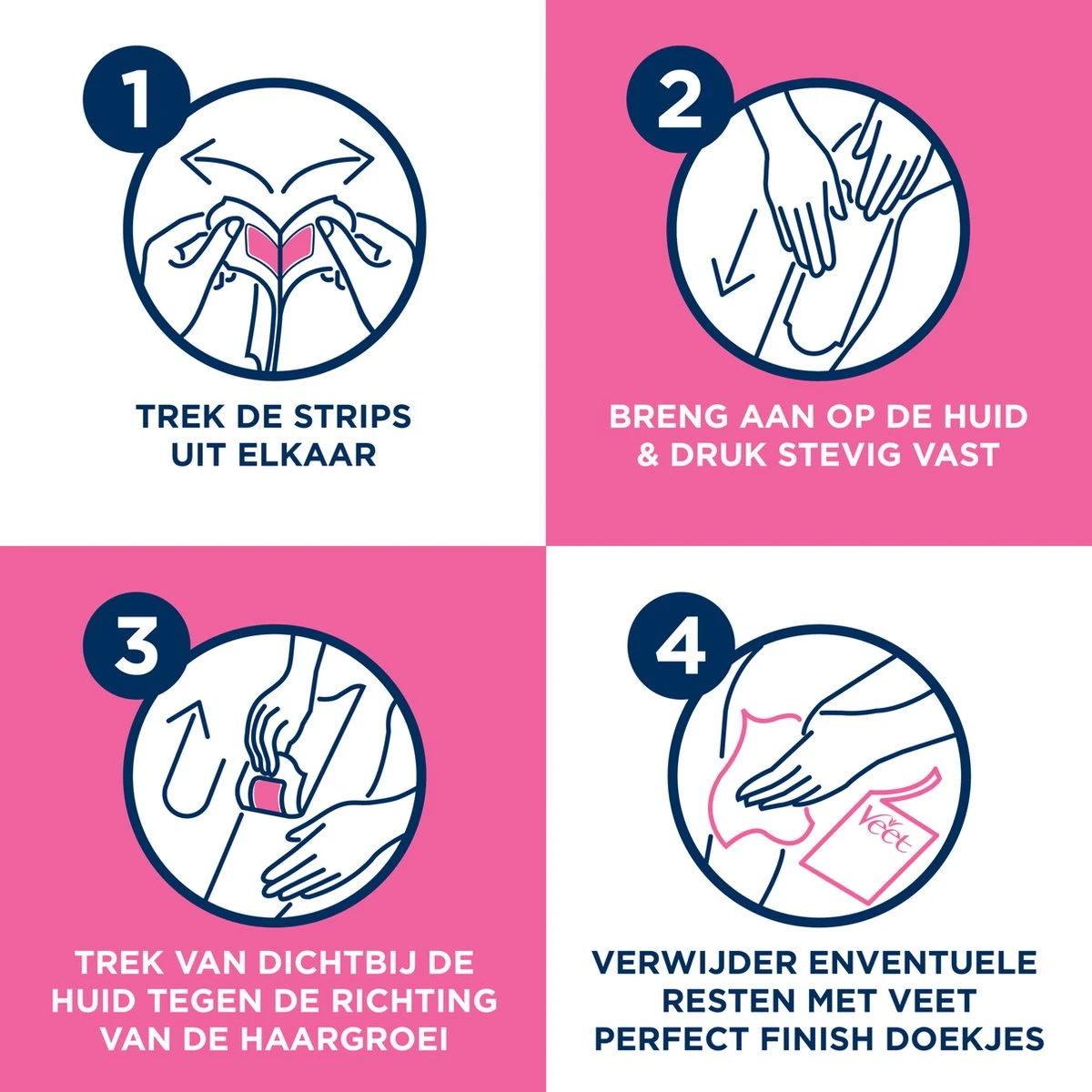 Veet - Ontharingsstrips - Benen & Lichaam - Gevoelige Huid - Easy-Gelwax - 40 Stuks 6 Veet - Ontharingsstrips - Benen & Lichaam - Gevoelige Huid - Easy-Gelwax - 40 Stuks - Afbeelding 6
