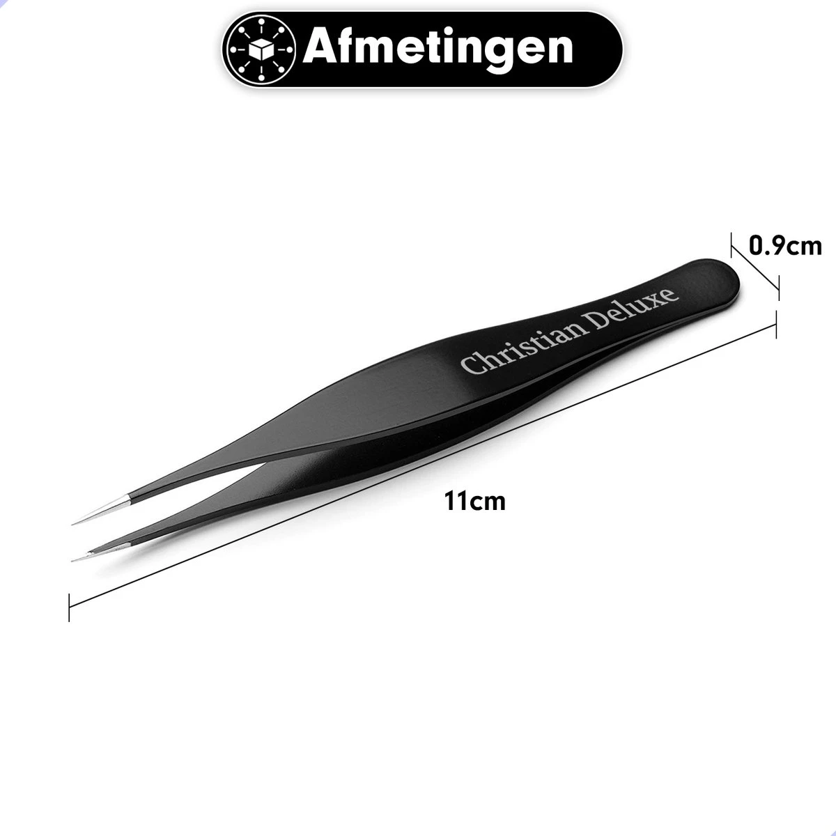 Christian Deluxe - Epileer Pincet - Punt Pincet - Point Tweezer - Dark Sky 2 Christian Deluxe - Epileer Pincet - Punt Pincet - Point Tweezer - Dark Sky - Afbeelding 2