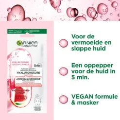 Garnier SkinActive Ampul Sheet Mask Met Watermeloen & Hyaluronzuur Gezichtsmasker - 5 Stuks -Verzorgingsvoordeel Huis 1200x1200 1434