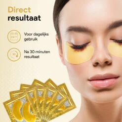 Collageen Oogmasker Tegen Wallen - 20 Paar (40 Stuks) - Gezichtsverzorging - Eye Oog Patches Pads - Goud -Verzorgingsvoordeel Huis 1200x1200 1474