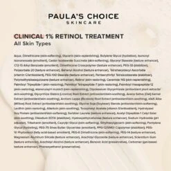 Paula's Choice CLINICAL 1% Retinol Treatment - Vitamine A Serum - Alle Huidtypen - Mini 5 Ml 5 Paula's Choice CLINICAL 1% Retinol Treatment - Vitamine A Serum - Alle Huidtypen - Mini 5 Ml -Verzorgingsvoordeel Huis 1200x1200 1592
