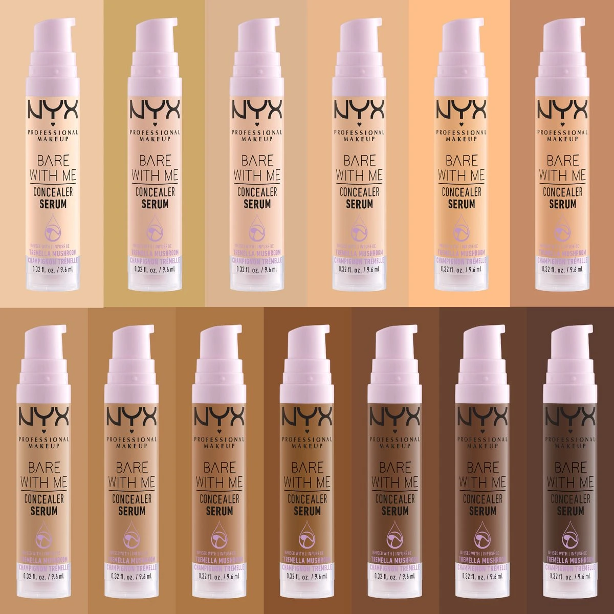 NYX Professional Makeup Bare With Me Concealer Serum - BWMCCS02 Light - Concealer - 9,6ml 5 NYX Professional Makeup Bare With Me Concealer Serum - BWMCCS02 Light - Concealer - 9,6ml - Afbeelding 5