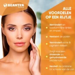 Beanter Vitamine C Serum - Vitamine E - Hyaluronzuur - 30ml -Gezichtsserum- Anti Rimpel - Anti Acne - Collageen - Verkleint Poriën - Tegen Pigmentvlekken - Herstelt UV Schade -Verzorgingsvoordeel Huis 1200x1200 1630