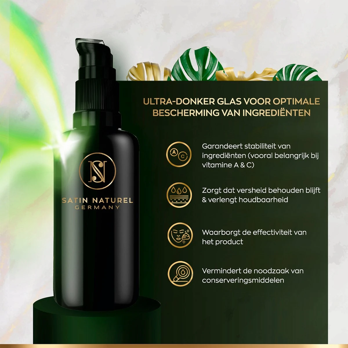 Satin Naturel Bio Retinol Serum Gezichtsverzorging - Anti Age - Moisturizer - Serum Gezicht - 100ml 4 Satin Naturel Bio Retinol Serum Gezichtsverzorging - Anti Age - Moisturizer - Serum Gezicht - 100ml - Afbeelding 4