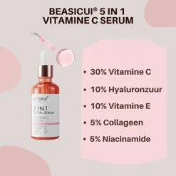 BEASICUI® Vitamine C Serum 30% - Gezichtsserum Met Hyaluronzuur En Vitamine E - Bevat Niacinamide En Collageen - 50ml -Verzorgingsvoordeel Huis 1200x1200 1646