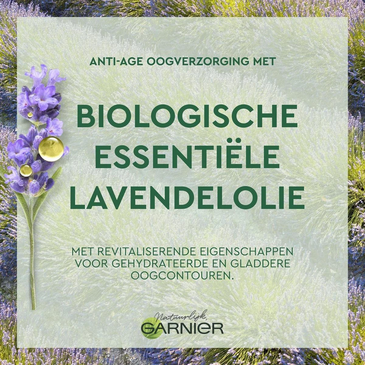 Garnier Bio Anti-age Oogcrème - 15 Ml - Alle Huidtypes - Revitaliserende Lavendel 6 Garnier Bio Anti-age Oogcrème - 15 Ml - Alle Huidtypes - Revitaliserende Lavendel - Afbeelding 6