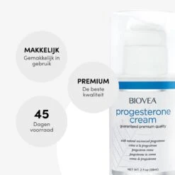 Biovea – Natuurlijke Progesteron Crème – Vermindert Opvliegers, Symptomen Van PMS En Normaliseert Menstruatiecycli – Bouwsteen Voor De Belangrijkste Hormonen – Verhoogt Het Gevoel Van Welzijn – 45 Dagen Voorraad (59 Ml.) -Verzorgingsvoordeel Huis 1200x1200 171