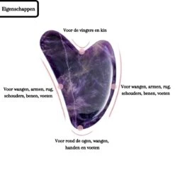 Demiracle® Pure Amethist Gua Sha – Schraper - Massagehulpmiddel – Gezichtsmassage – Massage – Jade Roller - Face Roller - Ontspanning -Verzorgingsvoordeel Huis 1200x1200 1766