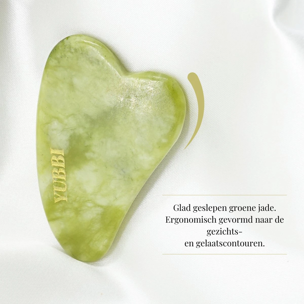 YUBBI™ Jade Gua Sha Set - Groene Jade Gezichtsroller - Schraper - Gezichtsverzorging - 4 Stuks - Inclusief Instructies 6 YUBBI™ Jade Gua Sha Set - Groene Jade Gezichtsroller - Schraper - Gezichtsverzorging - 4 Stuks - Inclusief Instructies - Afbeelding 6