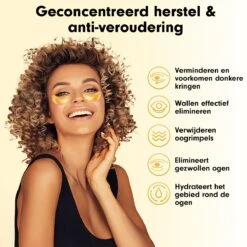 Collageen Oogmasker Luxovita - Wallen Wegwerken/Donkere Kringen/Rimpels - Hydraterend - 24k Goud Oog Masker - Eye Pads - Gel Oogmaskers - 60 Stuks -Verzorgingsvoordeel Huis 1200x1200 1897