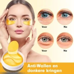Collageen Oogmasker Luxovita - Wallen Wegwerken/Donkere Kringen/Rimpels - Hydraterend - 24k Goud Oog Masker - Eye Pads - Gel Oogmaskers - 60 Stuks -Verzorgingsvoordeel Huis 1200x1200 1898