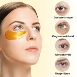 Collageen Oogmasker Luxovita - Wallen Wegwerken/Donkere Kringen/Rimpels - Hydraterend - 24k Goud Oog Masker - Eye Pads - Gel Oogmaskers - 60 Stuks -Verzorgingsvoordeel Huis 1200x1200 1899