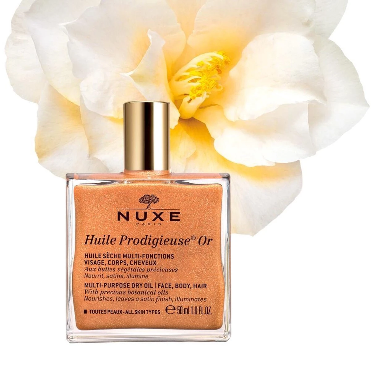 Nuxe Huile Prodigieuse Or Shimmering Dry Oil - Huidolie - 50 Ml 2 Nuxe Huile Prodigieuse Or Shimmering Dry Oil - Huidolie - 50 Ml - Afbeelding 2