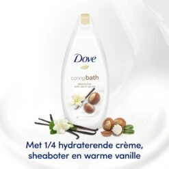 Dove Caring Bath Sheaboter & Vanille Badcrème - 6 X 450 Ml - Voordeelverpakking -Verzorgingsvoordeel Huis 1200x1200 590