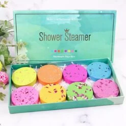 Shower Steamer - Bruisballen Voor Douche - 8 Verschillende Geuren - Verjaardag Cadeau - Stoom Tabletten - Aromatherapie - Organisch - ECO Friendly - Voor Haar -Verzorgingsvoordeel Huis 1200x1200 734