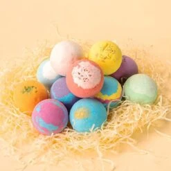 Nixnix - Bath Bombs 12 Stuks - Bruisballen Voor In Bad - 12 Etherische Aroma Bad Bommen - Giftset - Cadeau - 60g Per Stuk - Bruis Ballen Bad - Badballen -Verzorgingsvoordeel Huis 1200x1200 755
