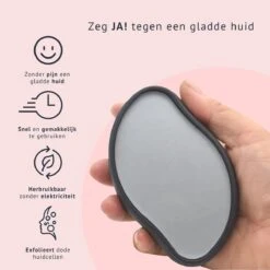 Merkloos Crystal Hair Removal Zwart - Crystal Hair Eraser - Epilator - Kristalpad - Ontharing - Pijnloos - Haarverwijderaar -Verzorgingsvoordeel Huis 1200x1200 845