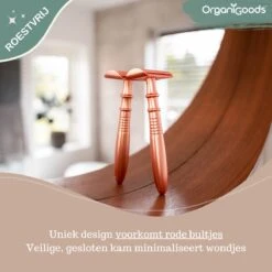 OrganiGoods Safety Razor + 20 Scheermesjes Blades - Safety Razor Voor Vrouwen - Rose Gold Goud Scheermes - Double Edge Single Blade - Veiligheidsscheermes - Duurzaam Scheermesje -Verzorgingsvoordeel Huis 1200x1200 880
