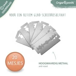 OrganiGoods Safety Razor + 20 Scheermesjes Blades - Safety Razor Voor Vrouwen - Rose Gold Goud Scheermes - Double Edge Single Blade - Veiligheidsscheermes - Duurzaam Scheermesje -Verzorgingsvoordeel Huis 1200x1200 882
