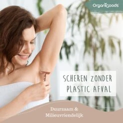 OrganiGoods Safety Razor + 20 Scheermesjes Blades - Safety Razor Voor Vrouwen - Rose Gold Goud Scheermes - Double Edge Single Blade - Veiligheidsscheermes - Duurzaam Scheermesje -Verzorgingsvoordeel Huis 1200x1200 883