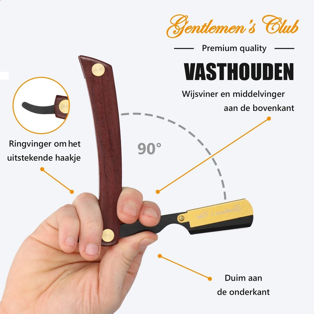 Premium Shavette Open Scheermes Met 20 Scheermesjes - Straight Razor Kappersmes - Barbiersmes - Cut Throat Razor Nekmes - Klassiek Klap Scheermes - Safety Razor Feather Mes 3 Premium Shavette Open Scheermes Met 20 Scheermesjes - Straight Razor Kappersmes - Barbiersmes - Cut Throat Razor Nekmes - Klassiek Klap Scheermes - Safety Razor Feather Mes - Afbeelding 3