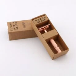 Safety Razor Scheermes + 20 Scheermesjes - Aluminium - Rose - Double Blade -Verzorgingsvoordeel Huis 1200x1200 931