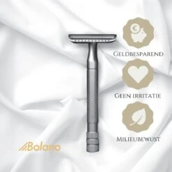 Bolano® Safety Razor Set Mat Zwart + 30 Double Edge Scheermesjes + Houder- Klassiek Scheermes Voor Mannen En Vrouwen - D663 -Verzorgingsvoordeel Huis 1200x1200 983