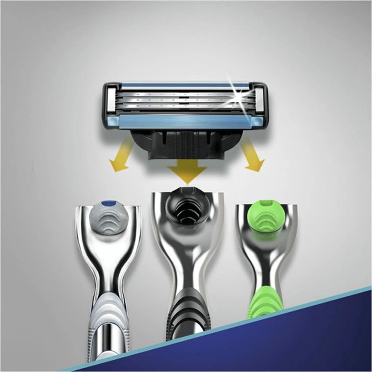 Gillette® Gillette - Mach3 - Scheersysteem - 1 Handvat - 1 Scheermesje Voor Mannen 4 Gillette® Gillette - Mach3 - Scheersysteem - 1 Handvat - 1 Scheermesje Voor Mannen - Afbeelding 4
