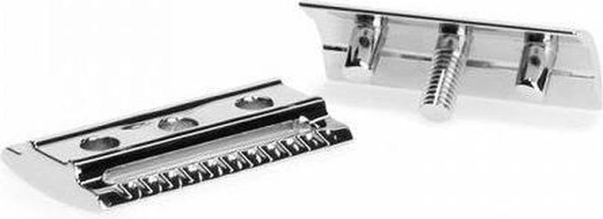Muhle Double Edge Safety Razor Klassiek Scheermes - Chroom - Dichte Kam 6 Muhle Double Edge Safety Razor Klassiek Scheermes - Chroom - Dichte Kam - Afbeelding 6