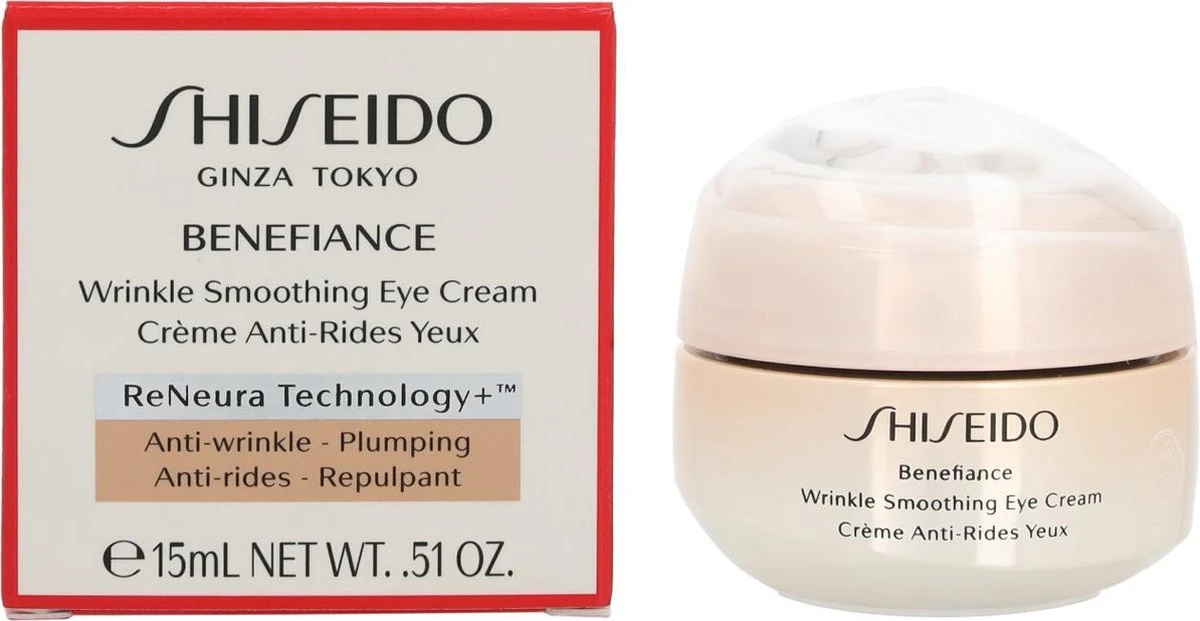 Shiseido Benefiance Wrinkle Smoothing Eye Cream Oogcrème - 15 Ml 5 Shiseido Benefiance Wrinkle Smoothing Eye Cream Oogcrème - 15 Ml - Afbeelding 5